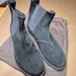 Bottega Veneta Blue Suede Chukka Boots